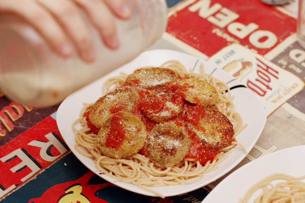 Spaghettis Aubergines