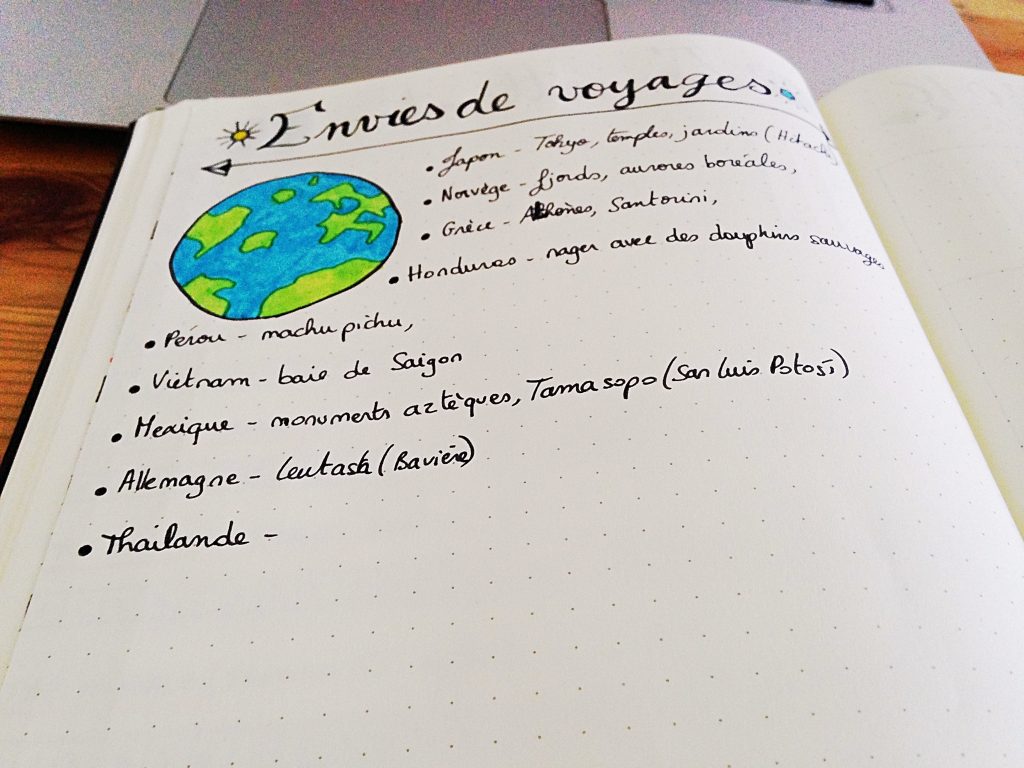 Bullet Journal Préparation du mois - Août 2016 - Green & Feisty